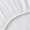 christy white flannel fitted sheet image