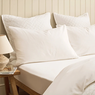 christy white flannel fitted sheet image