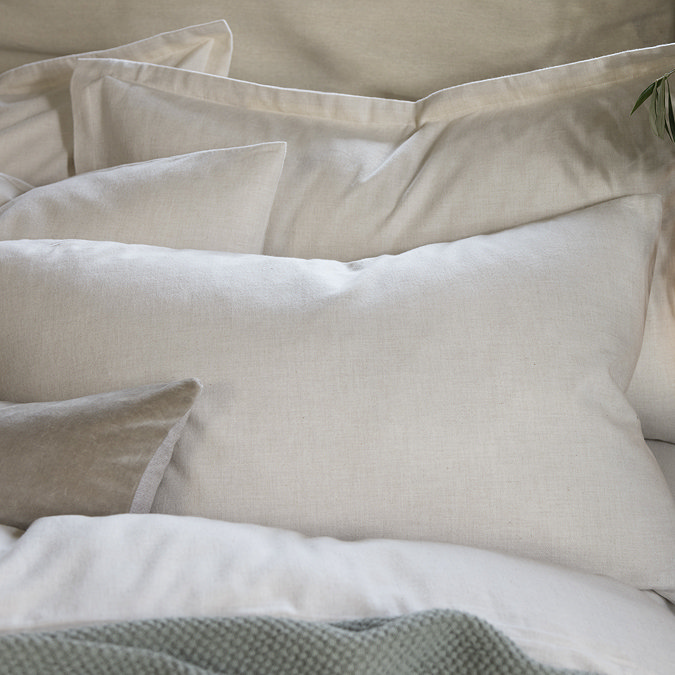 Flannel Marl oat duvet cover set image