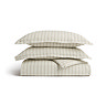 Christy flannel stripe oat duvet cover set image