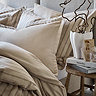 Christy flannel stripe oat duvet cover set image