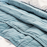 Christy laundered cotton bedspread chalk blue