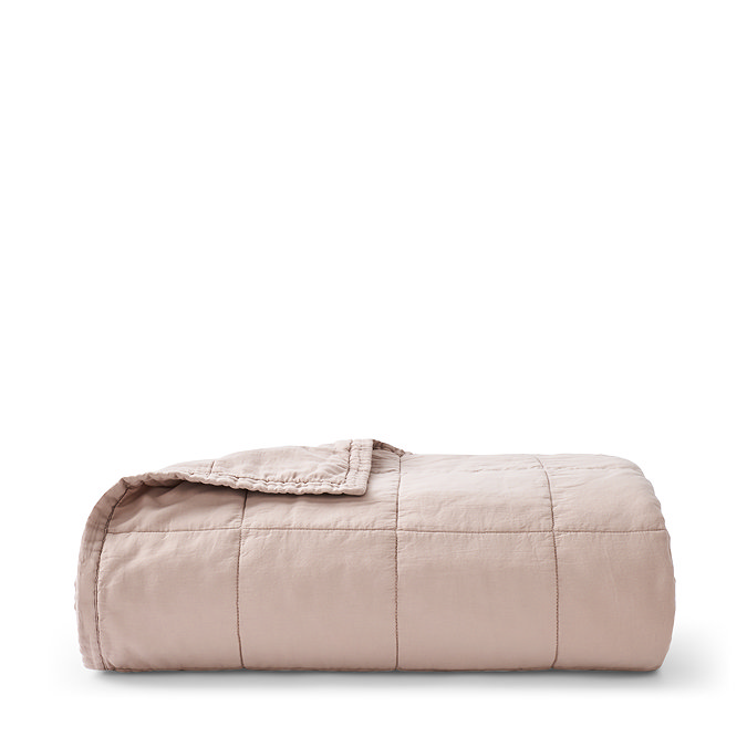 Christy laundered cotton bedspread pink