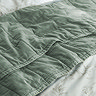 Christy laundered cotton bedspread sage