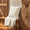 Laundered Cotton Pillowsham pair image Cream