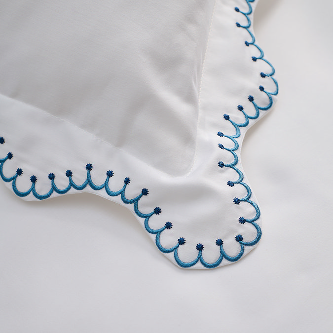 Indigo Lucerne Scallop duvet set image