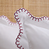 Christy Lucerne Scallop Duvet cover set image raspberry