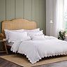 Christy Lucerne Scallop Duvet cover set image raspberry
