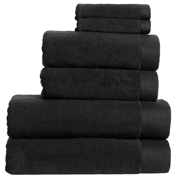 Luxe Black Towels Image