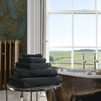 Luxe Black Towels Image