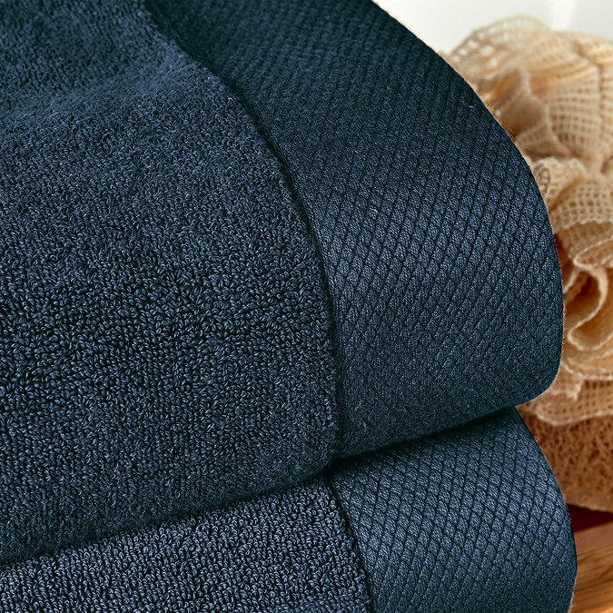Luxe Navy Towels Image