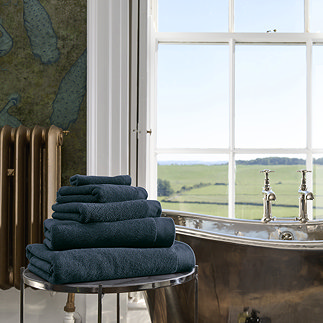 Luxe Navy Towels Image