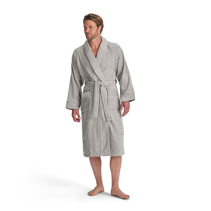 christy egyptian bath robe grey image