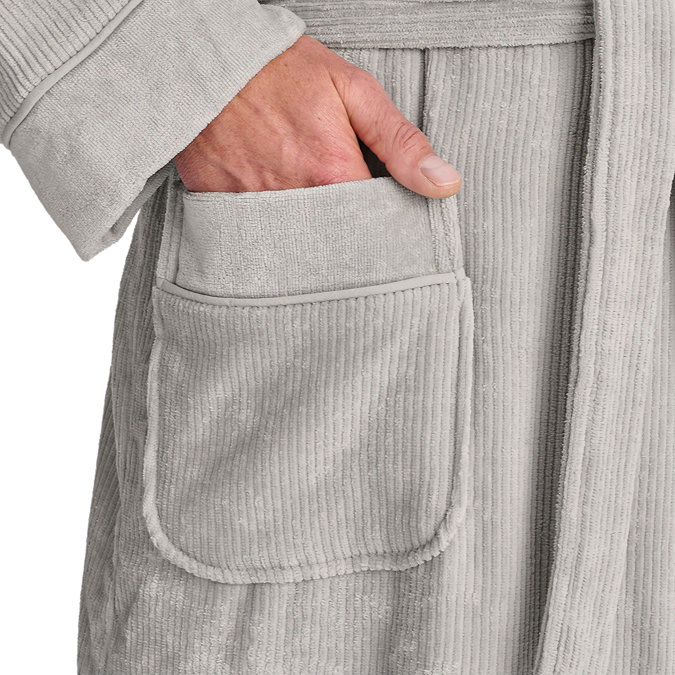 christy egyptian bath robe grey image