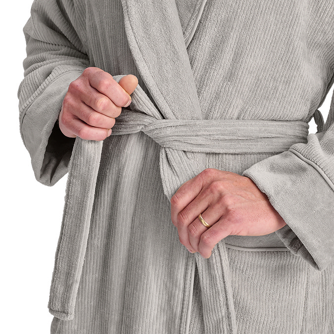 christy egyptian bath robe grey image