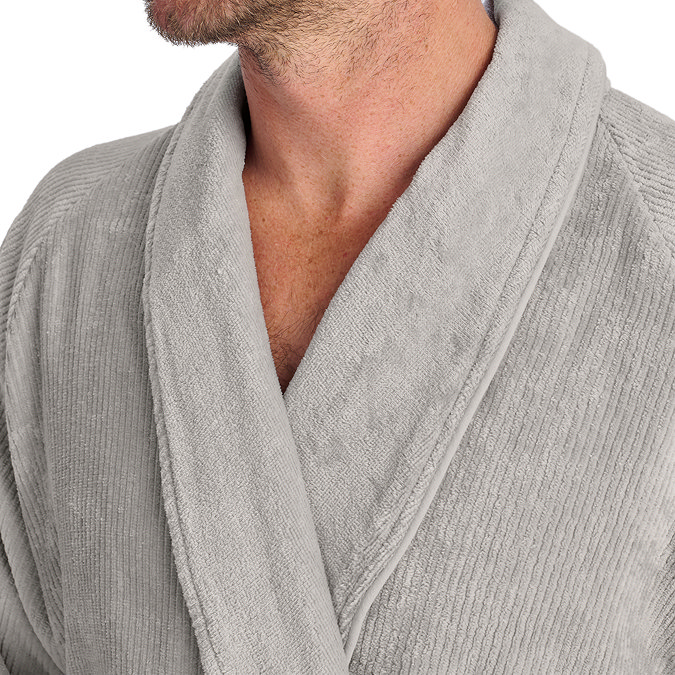 christy egyptian bath robe grey image