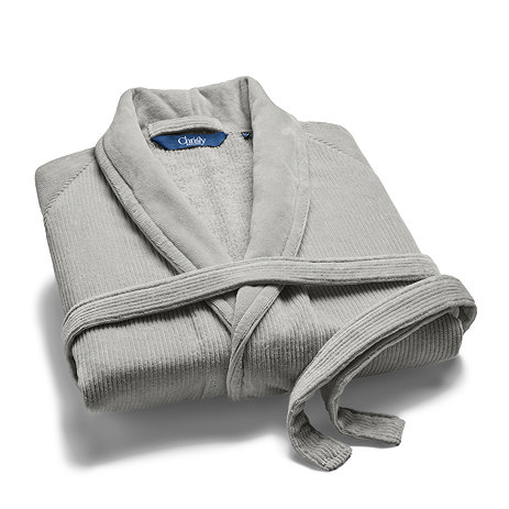 christy egyptian bath robe grey image