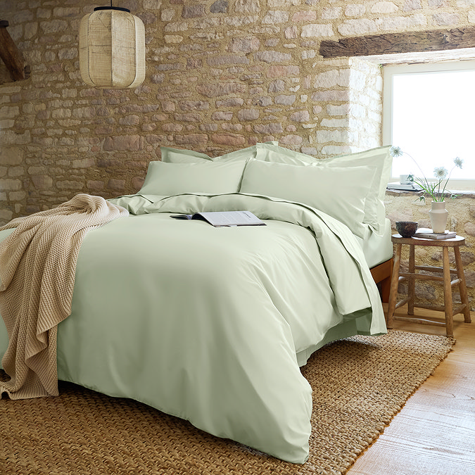 Pure Organic Sage duvet cover set image