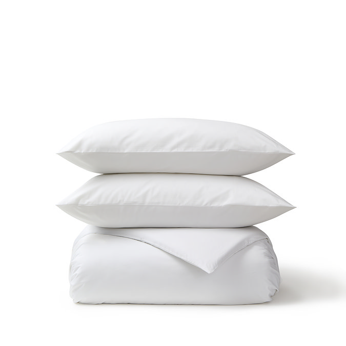 pure organic white duvet set image