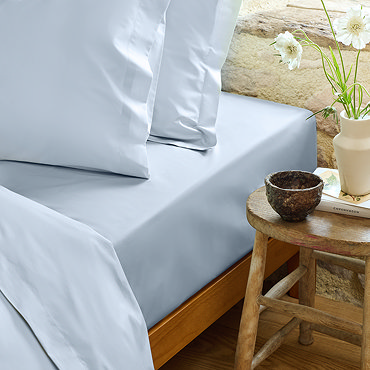 Pure Organic fitted sheet blue image