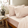 Powder Pink pure organic fitted sheet image