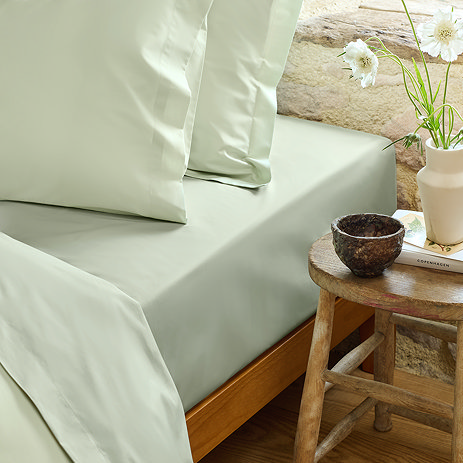 Pure Organic sage fitted sheet image
