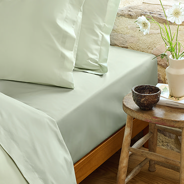 Pure Organic sage fitted sheet image