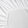 Pure organic white fitted sheet image