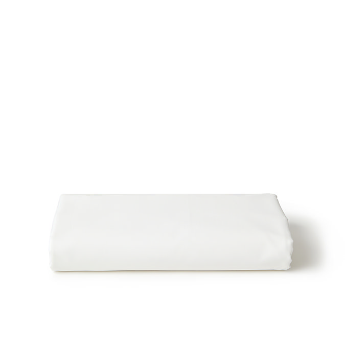 Pure organic white fitted sheet image