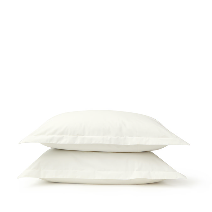 Ivory oxford pillowcase pair image
