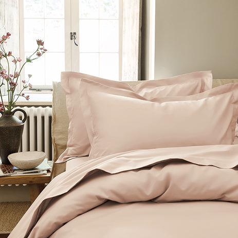 Pure Organic powder pink oxford pillowcase image