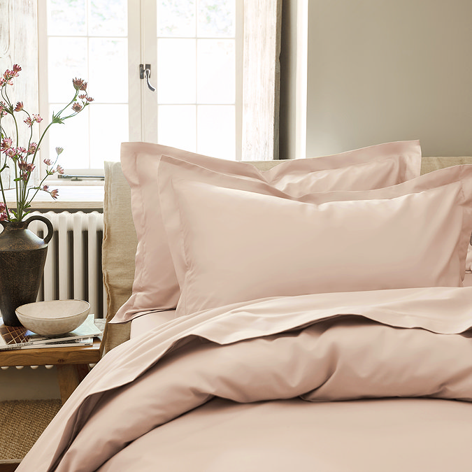 Pure Organic powder pink oxford pillowcase image