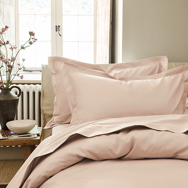 Pure Organic powder pink oxford pillowcase image