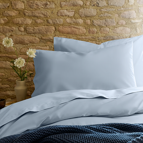 Blue standard pillowcase pair image