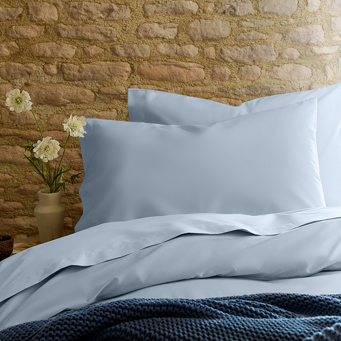 Blue standard pillowcase pair image