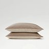 Latte relaxed linen pillowcase image