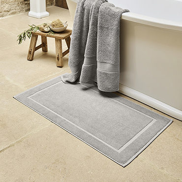 dove grey bath mat image