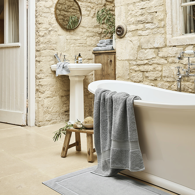 renaissance dove grey towel image
