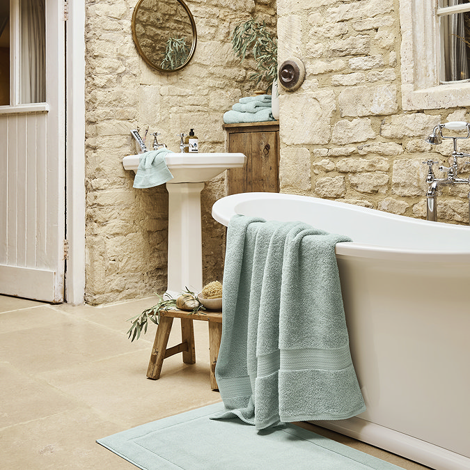 renaissance eggshell blue towel image