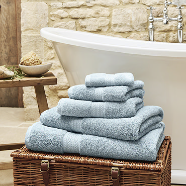 renaissance soft chambray towel image
