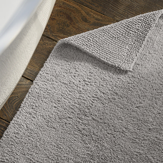 Silver reversible bath mat image