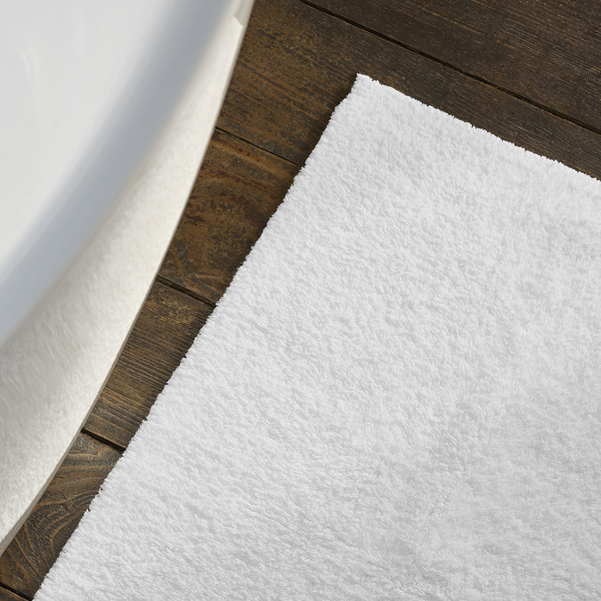 White Reversible Bath Mat Image