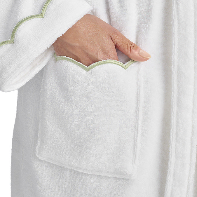 Scallop Edge Robe in matcha image