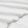 Christy scallop edge towels in matcha image