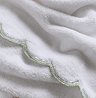 Christy scallop edge towels in matcha image