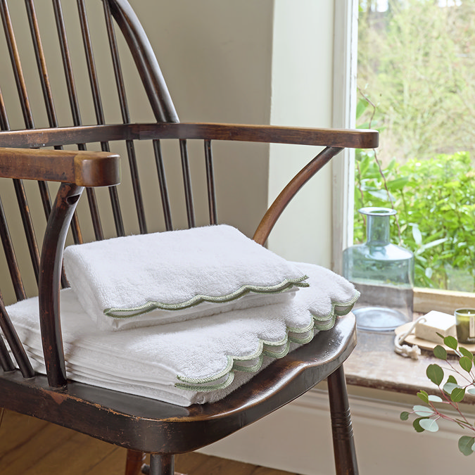 Christy scallop edge towel image