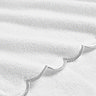 scallop edge towel in silver image