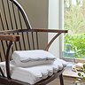 scallop edge towel in silver image