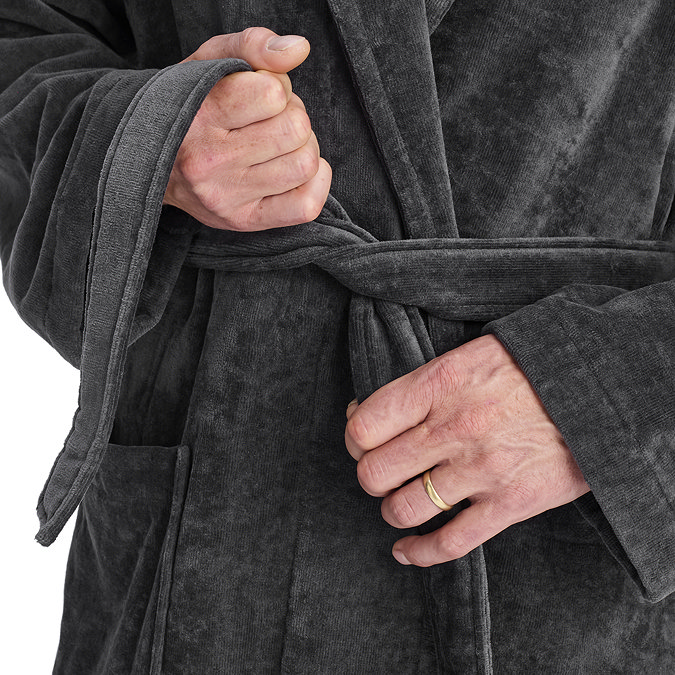 christy supreme graphite bathrobe image