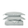 Christy blue ticking stripe bedding image